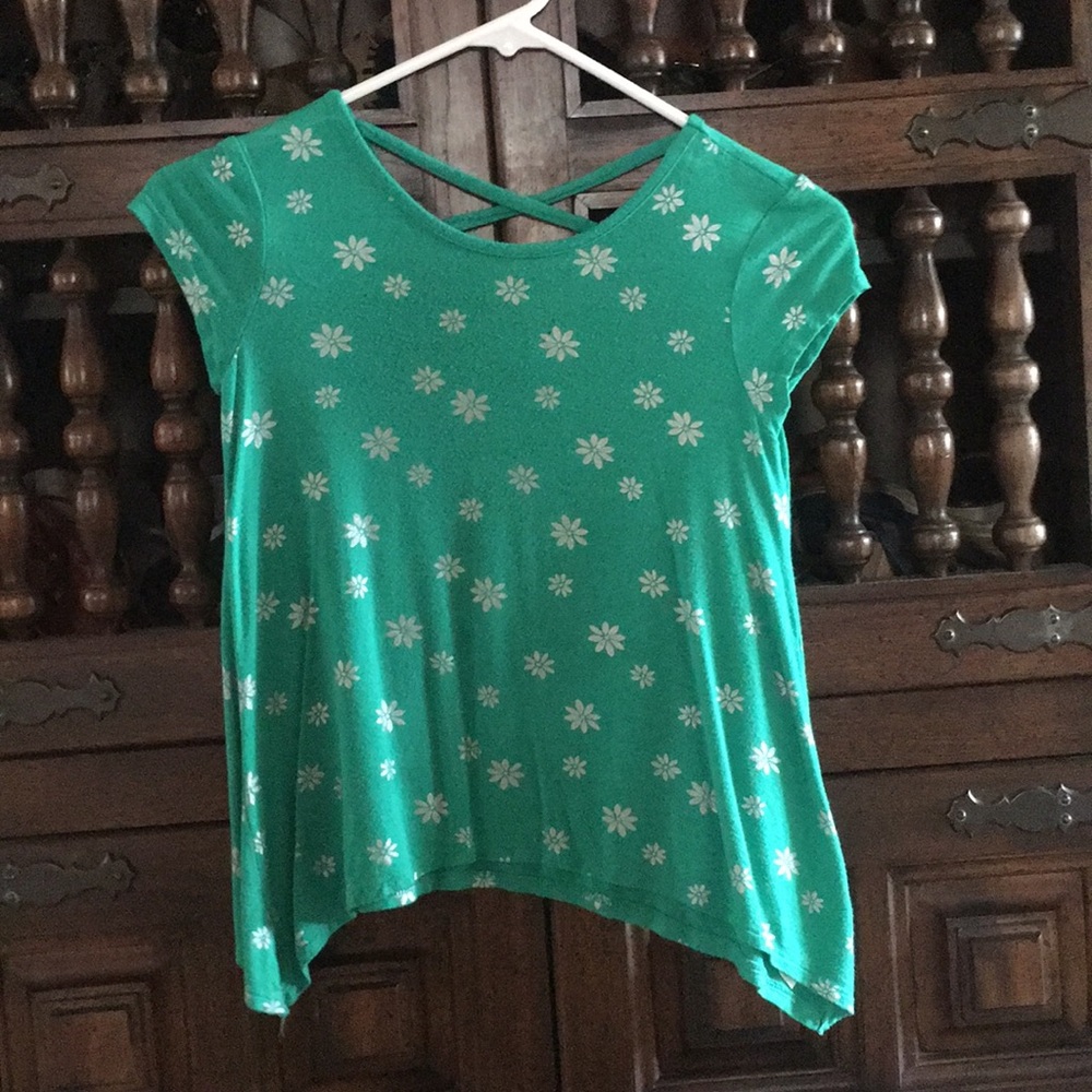 Greenish turquoise justice shirt